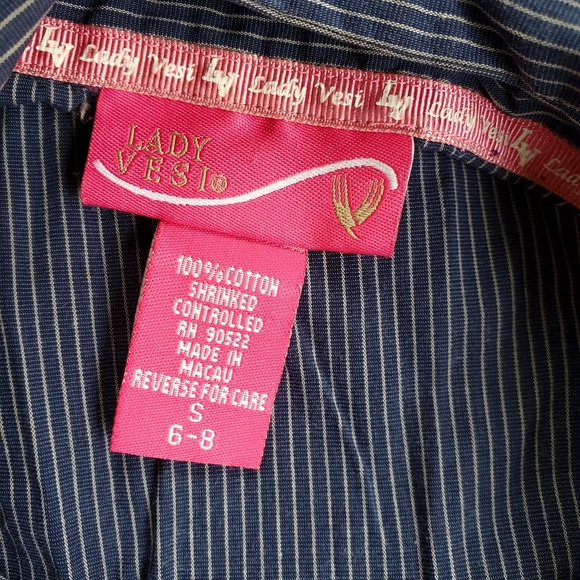 Lady Vesi Embroidered Notre Dame Fighting Irish Dress Shirt Cotton Size Small - Picture 2 of 8